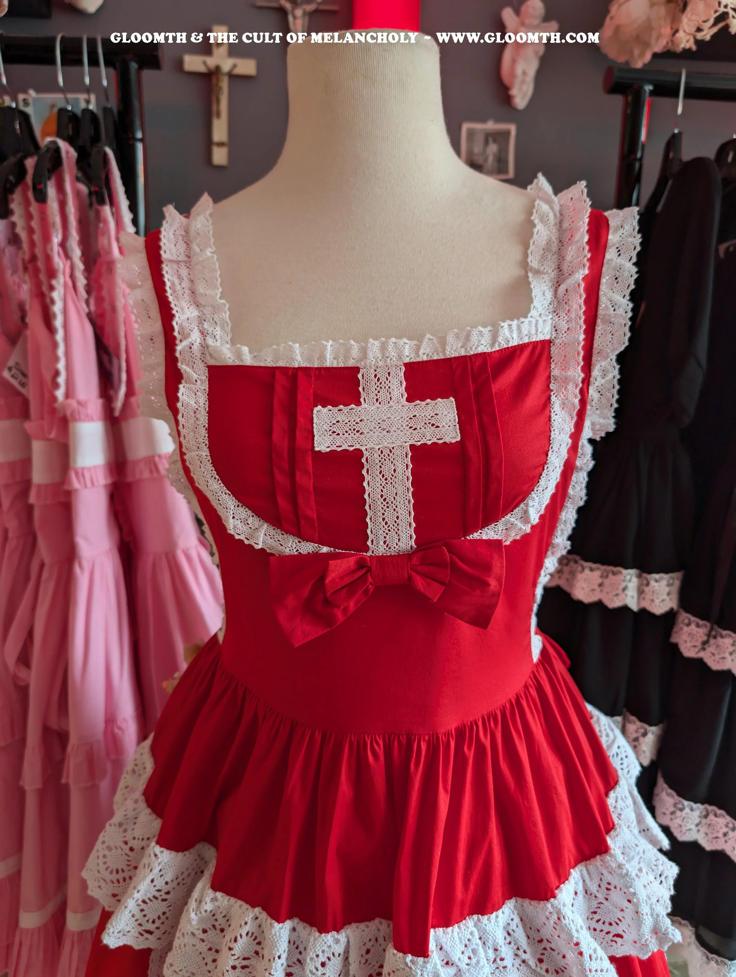 Aka Kanashimi Red Lolita Dress — Gloomth